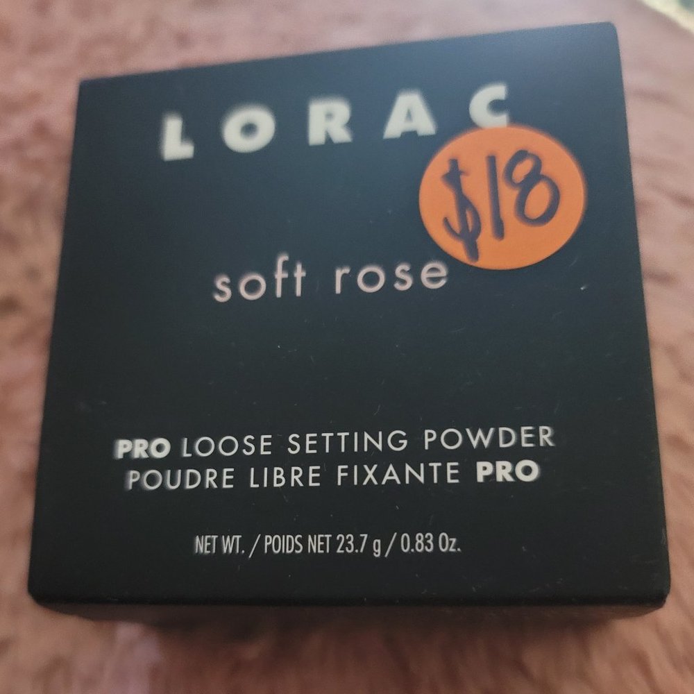 BNIB Lorac Pro Loose Setting Powder - Soft Rose